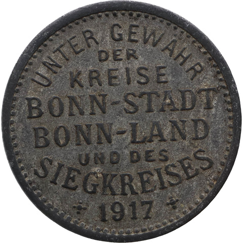 1917 10 Pfennig Bonn - Siegkreis Coin Germany
