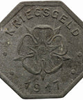 1917 10 Pfennig German Coin Lippe Handelskammer, Free State Notgeld