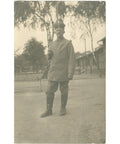 1917 - 1918 World War I German Soldier Photo Postcard Military Camp