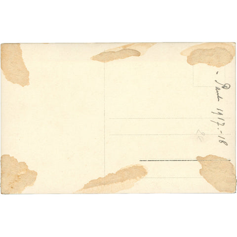 1917 - 1918 World War I German Soldier Photo Postcard Military Camp