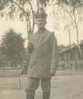 1917 - 1918 World War I German Soldier Photo Postcard Military Camp