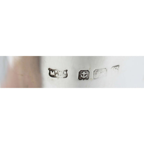 1917 Antique George V Era Sterling Silver Vase Silversmiths Mappin & Webb Ltd Birmingham Hallmarks