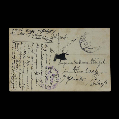 1917 Antique Soldier Group Photograph of German Soldiers World War 1 Military Postcard Germany Army WW1 History