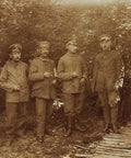 1917 Antique Soldier Group Photograph of German Soldiers World War 1 Military Postcard Germany Army WW1 History