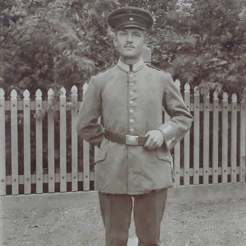 1917 Antique World War I Photograph of German Soldiers Military Postcard Germany Army WW1 Europe History