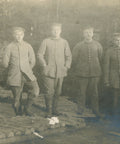 1917 April German Soldiers in Forest Camp Postcard - World War I