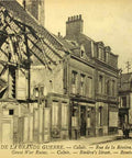 1917s France Word War I Ruins Calais Rue de la Riviere Bombarded Houses Postcard