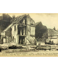 1917s France Word War I Ruins Calais Their’s and Valenciennes’s Street Postcard