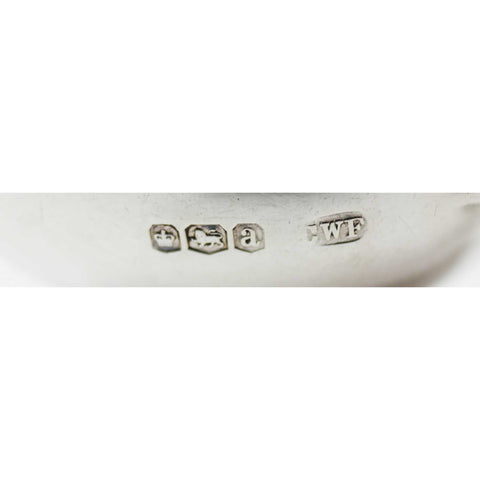 1918 Antique George V Era Apostle Set Six Sterling Silver Tea Spoons with original Case Silversmith Charles William Fletcher Sheffield Hallmarks