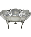1918 Antique George V Era Sterling Silver Pierced Bon Bon Dish Silversmith William Adams Ltd Birmingham Hallmarks