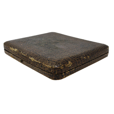 1918 Antique George V Era Sterling Silver Set Six Tea Spoons Original Case Silversmith Henry James Hulbert London Hallmarks