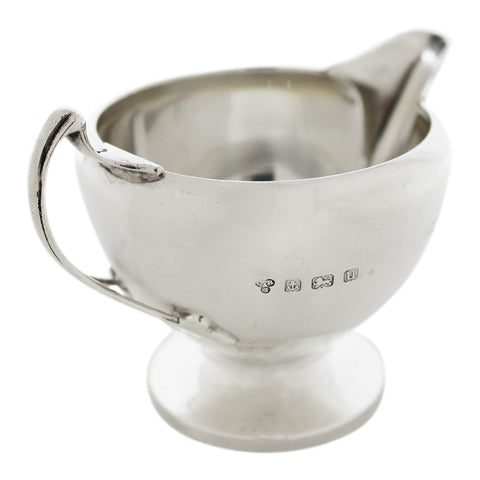 1919 Antique George V Era Sterling Silver Cream Jug Silversmith Charles Boyton & Son Ltd Birmingham Hallmarks