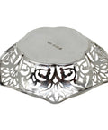 1919 Antique George V Era Sterling Silver Pierced Bonbon Dish Silversmith Johnson, Walker & Tolhurst Birmingham Hallmarks