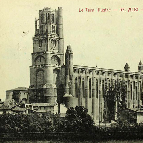 1920 France Albi Cathedral Postcard