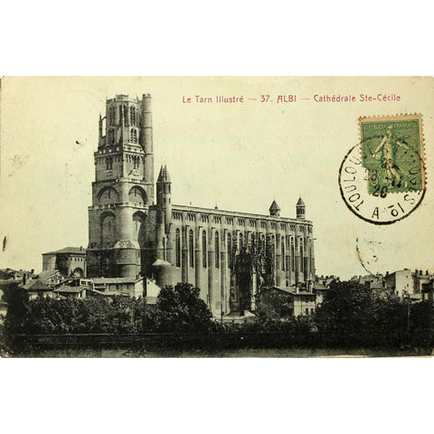 1920 France Albi Cathedral Postcard