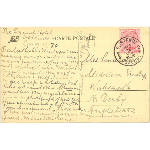 1920 Nieuport, Belgium – Ruins of Newport - Town – Postcard