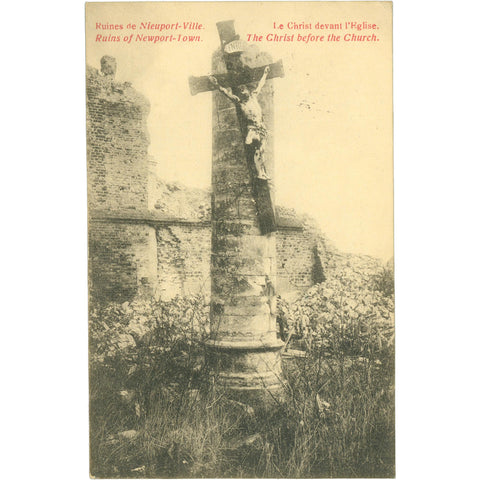 1920 Nieuport, Belgium – Ruins of Newport - Town – Postcard