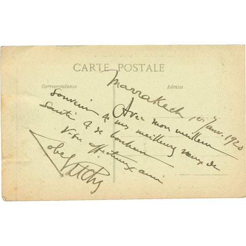 1920 Panoramic View of Marrakech Morocco Vintage Postcard