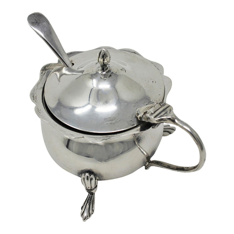 1920 Sterling Silver Mustard Pot Silversmiths S.Blanckensee & Son Ltd Birmingham Hallmarks