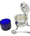 1920 Sterling Silver Mustard Pot Silversmiths S.Blanckensee & Son Ltd Birmingham Hallmarks