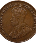 1920 One Cent George V Canada Coin