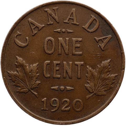 1920 One Cent George V Canada Coin
