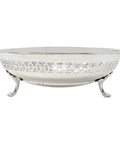 1921 Antique George V Era Sterling Silver Pierced Dish Silversmith Ernest Druiff & Co Birmingham Hallmarks