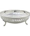 1921 Antique George V Era Sterling Silver Pierced Dish Silversmith Ernest Druiff & Co Birmingham Hallmarks