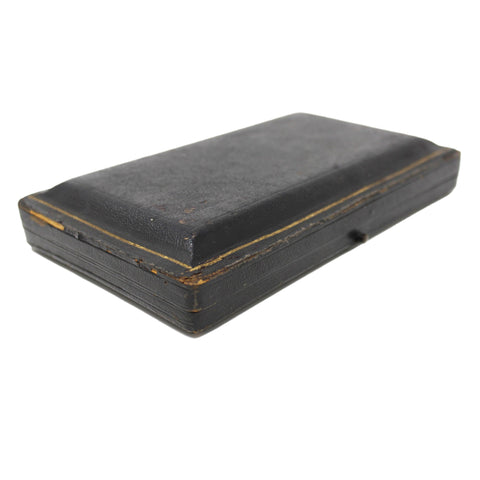 1921 Antique George V Era Sterling Silver Two Spoons with original Case Silversmith Lee & Wigfull (Henry Wigfull) Sheffield Hallmarks