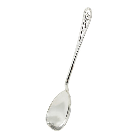 1921 Antique George V Era Sterling Silver Two Spoons with original Case Silversmith Lee & Wigfull (Henry Wigfull) Sheffield Hallmarks