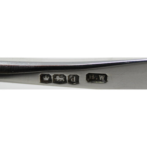 1921 Antique George V Era Sterling Silver Two Spoons with original Case Silversmith Lee & Wigfull (Henry Wigfull) Sheffield Hallmarks