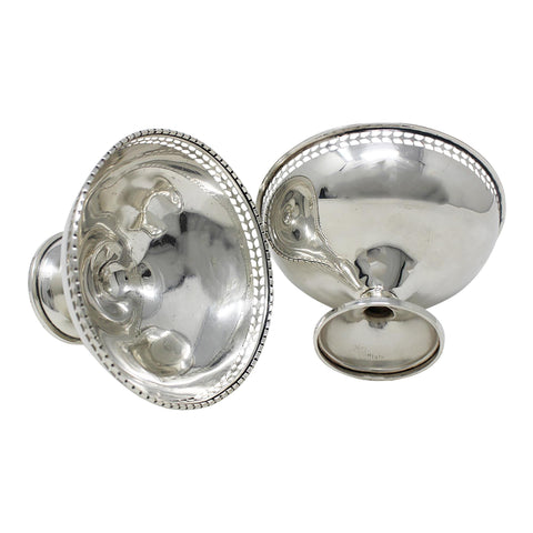 1921 George V Era Sterling Silver Pierced Pair Bon Bon Dish Silversmith Adie Brothers Ltd Birmingham Hallmarks