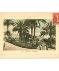 1921 Nice, France – Le Jardin Public – Postcard