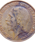 1927 One Penny George V United Kingdom Coin