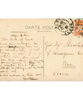 1928 Algiers, Algeria Historical Postcard La Pecherie mosque 90c on 80c Stamp