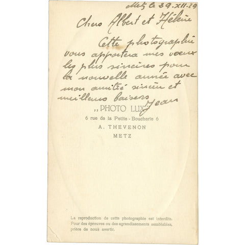 1929 2nd Infantry Division Post World War I French Soldier Photo Postcard