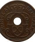 1929 5 Ore Denmark Coin Christian X