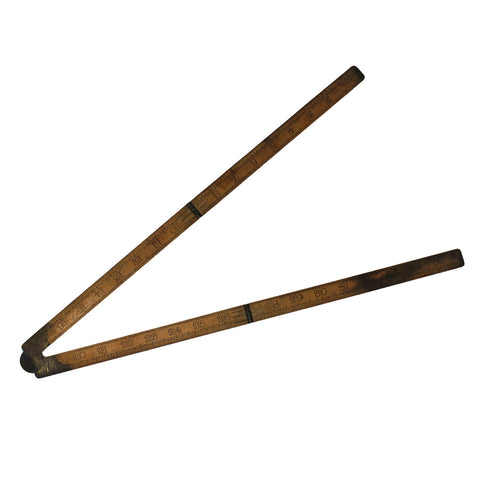 1930’s Vintage English Four-Fold 36” Wooden Rule