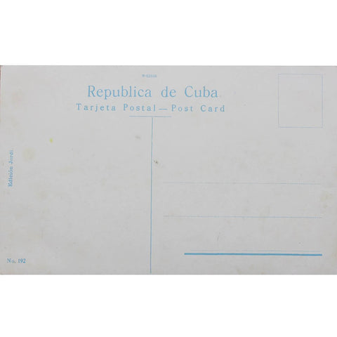 1930s Havana, Fruit stand Postcard. Habana, puesto de frutas