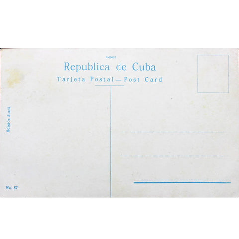 1930s Havana Fuente en el Parque Colon. Fountain in Colon Park Postcard