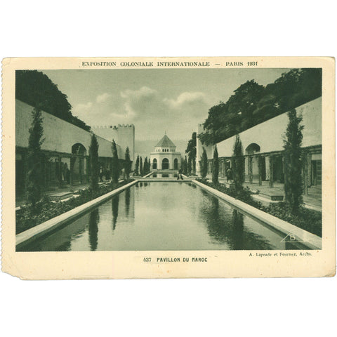 1931 Paris, France Postcard – Pavillon du Maroc, Exposition Coloniale Internationale