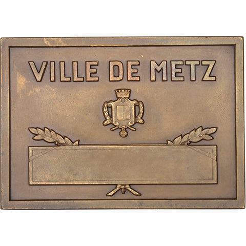 1931 Ville de Metz Bronze Football Plaque – N.-H. Legendre
