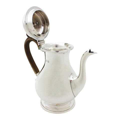 1934 George V Era Sterling Silver Coffee Pot Silversmiths C S Harris & Sons Ltd London Hallmarks