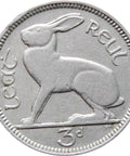 1935 3 Pingin ½ Reul Ireland Coin