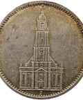 1935 - J Germany 5 Mark Silver Coin Potsdam Church Hamburg Mint