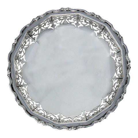 1937 George VI Era Sterling Silver Pierced Dish Silversmiths William Suckling Ltd Birmingham Hallmarks