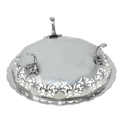 1937 George VI Era Sterling Silver Pierced Dish Silversmiths William Suckling Ltd Birmingham Hallmarks