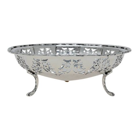 1937 George VI Era Sterling Silver Pierced Dish Silversmiths William Suckling Ltd Birmingham Hallmarks