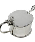 1937 Sterling Silver Mustard Pot and Spoon Silversmiths S. Blanckensee & Son Ltd Birmingham Hallmarks