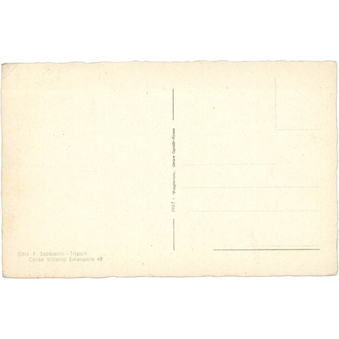 1937 Tripoli, Libya Postcard – Parco Principe Umberto